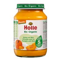 Holle Bio Organic Пюре с тыквой и рисом (5 мес+) 190 г